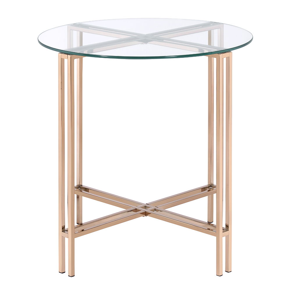 Veises - End Table - Champagne - Urban Living Furniture (Los Angeles, CA)