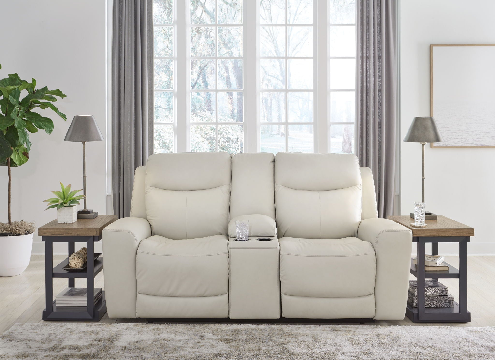 Mindanao - Power Reclining Loveseat With Console /Adj Hdrst - Urban Living Furniture (Los Angeles, CA)