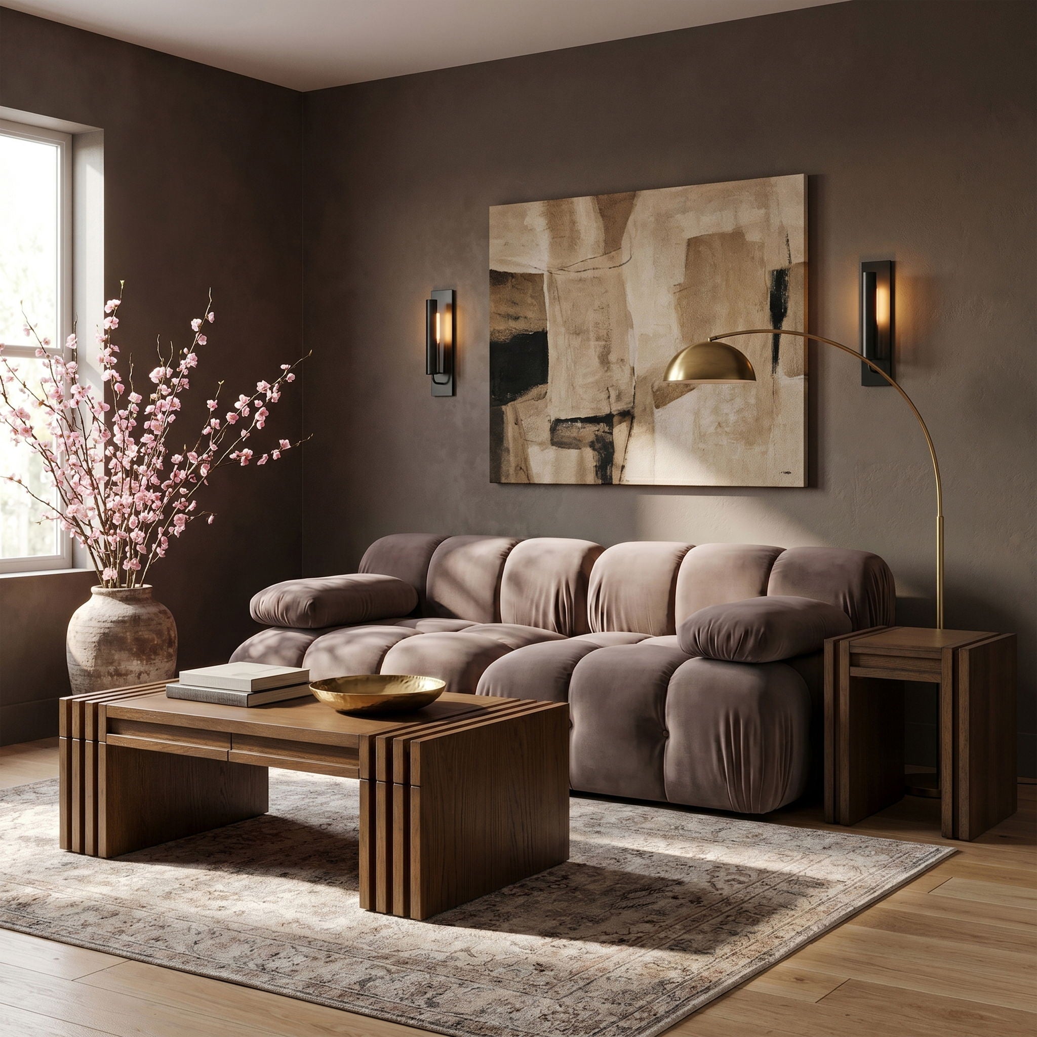 Orin - Velvet Performance Fabric Upholstered 2 Piece Modular Sofa - Urban Living Furniture (Los Angeles, CA)