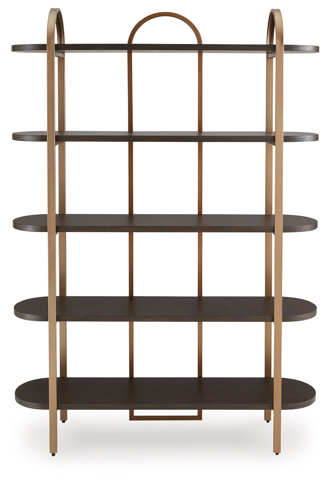 Brentmour - Brown / Gold Finish - Bookcase - Urban Living Furniture (Los Angeles, CA)