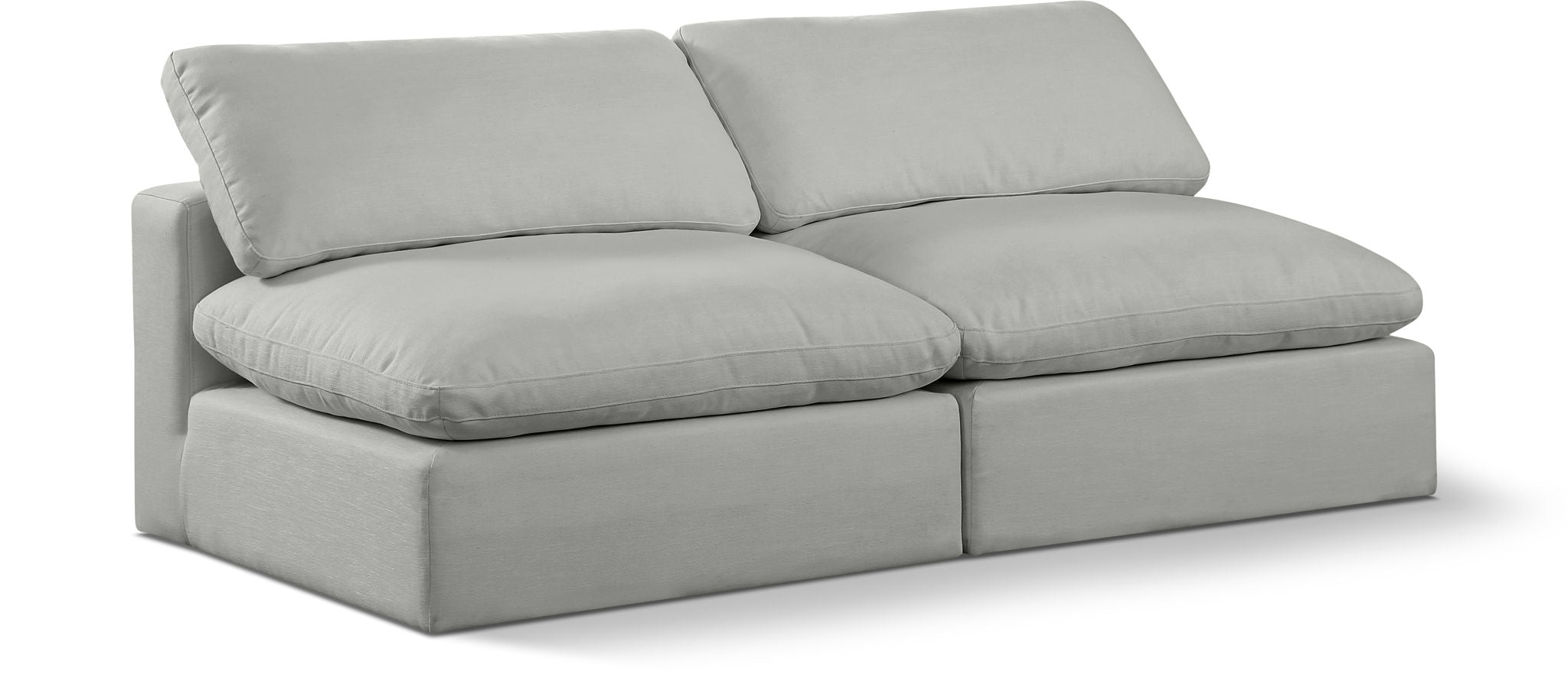 Comfy - Linen Modular Armless Sofa 2 Seats - Urban Living Furniture (Los Angeles, CA)