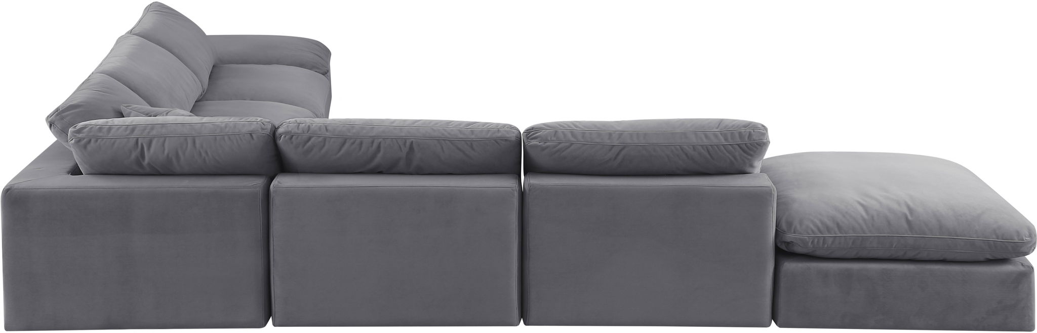 Comfy - 7 Piece Velvet Modular Corner Sectional - Urban Living Furniture (Los Angeles, CA)
