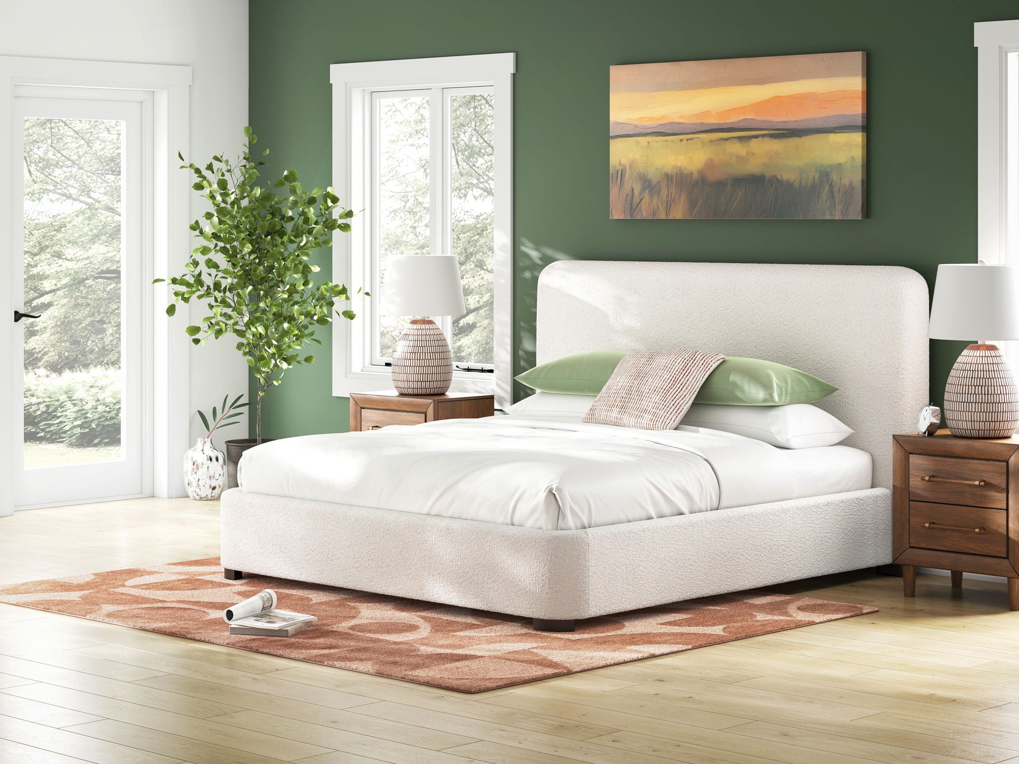 Brintstreet - Beige - King Upholstered Bed - Urban Living Furniture (Los Angeles, CA)