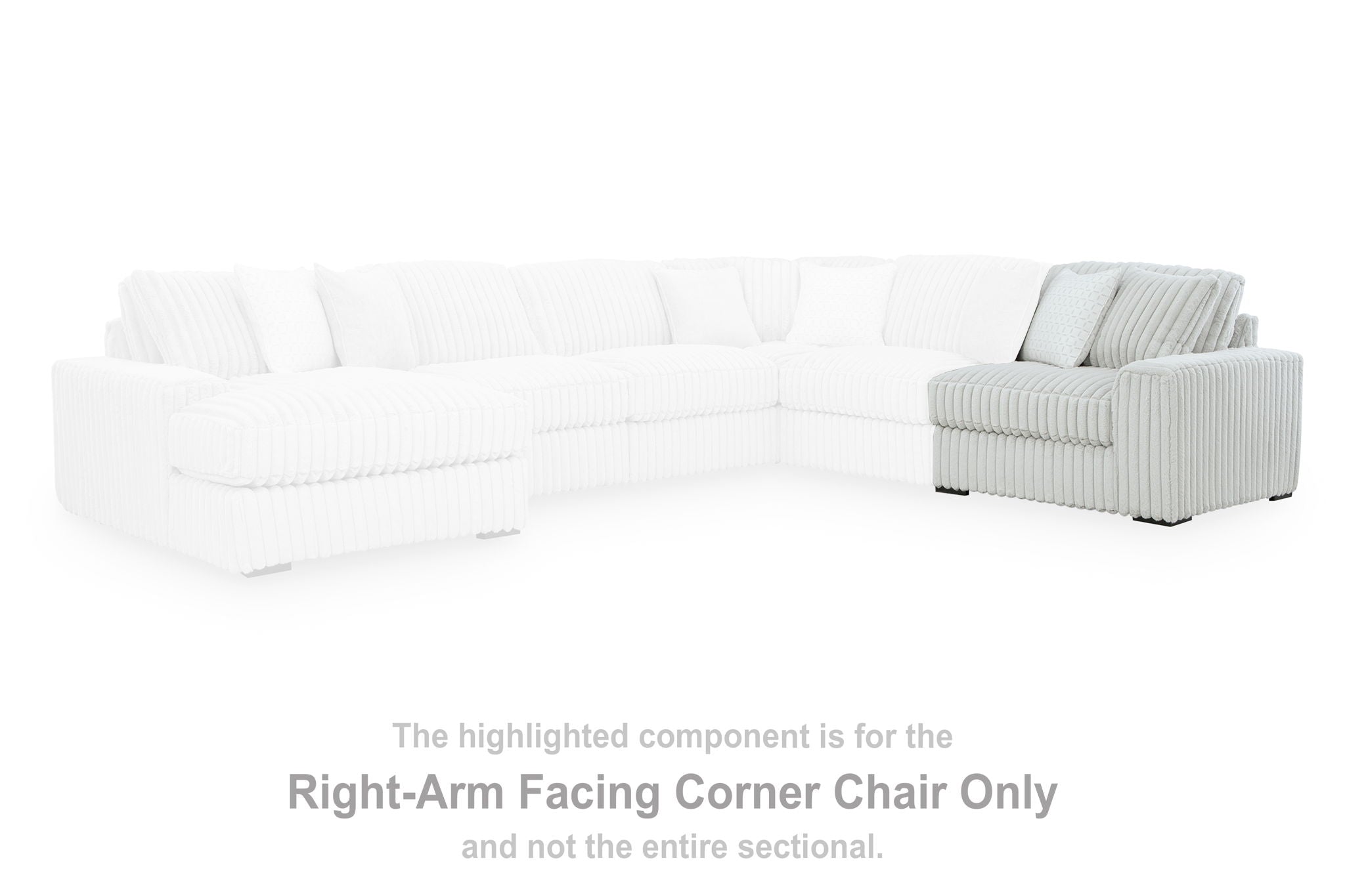 Stupendous - RAF Corner Chair - Alloy - Urban Living Furniture (Los Angeles, CA)