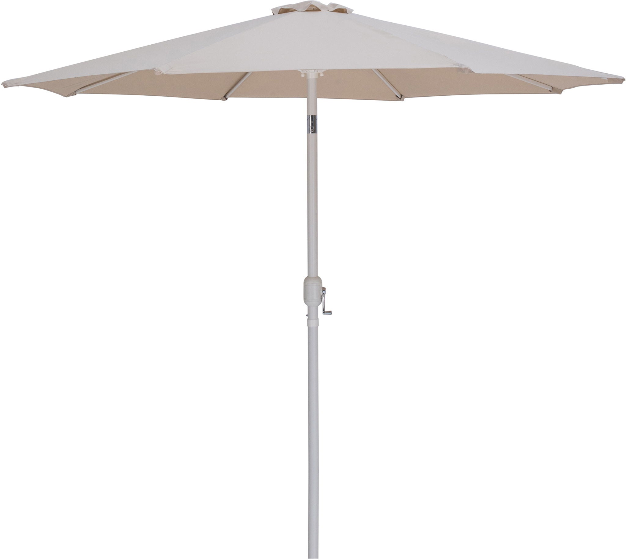 Fiji - Aluminum Patio Umbrella With Round Black And White Base