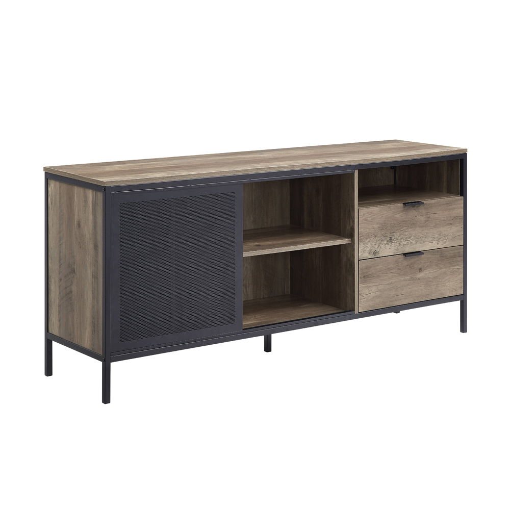 Nantan - 28" TV Stand - Rustic Oak & Black - Urban Living Furniture (Los Angeles, CA)