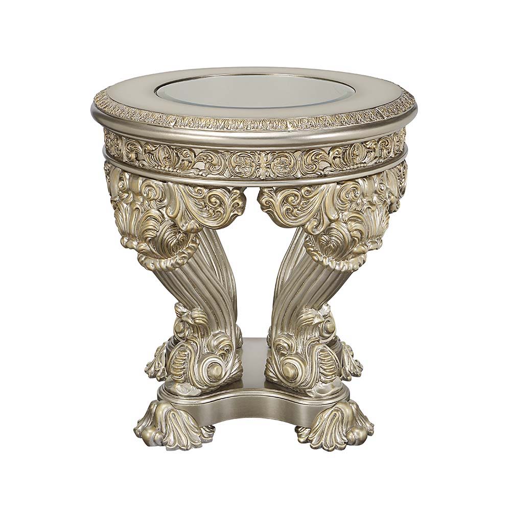 Danae - End Table - Champagne & Gold - Urban Living Furniture (Los Angeles, CA)