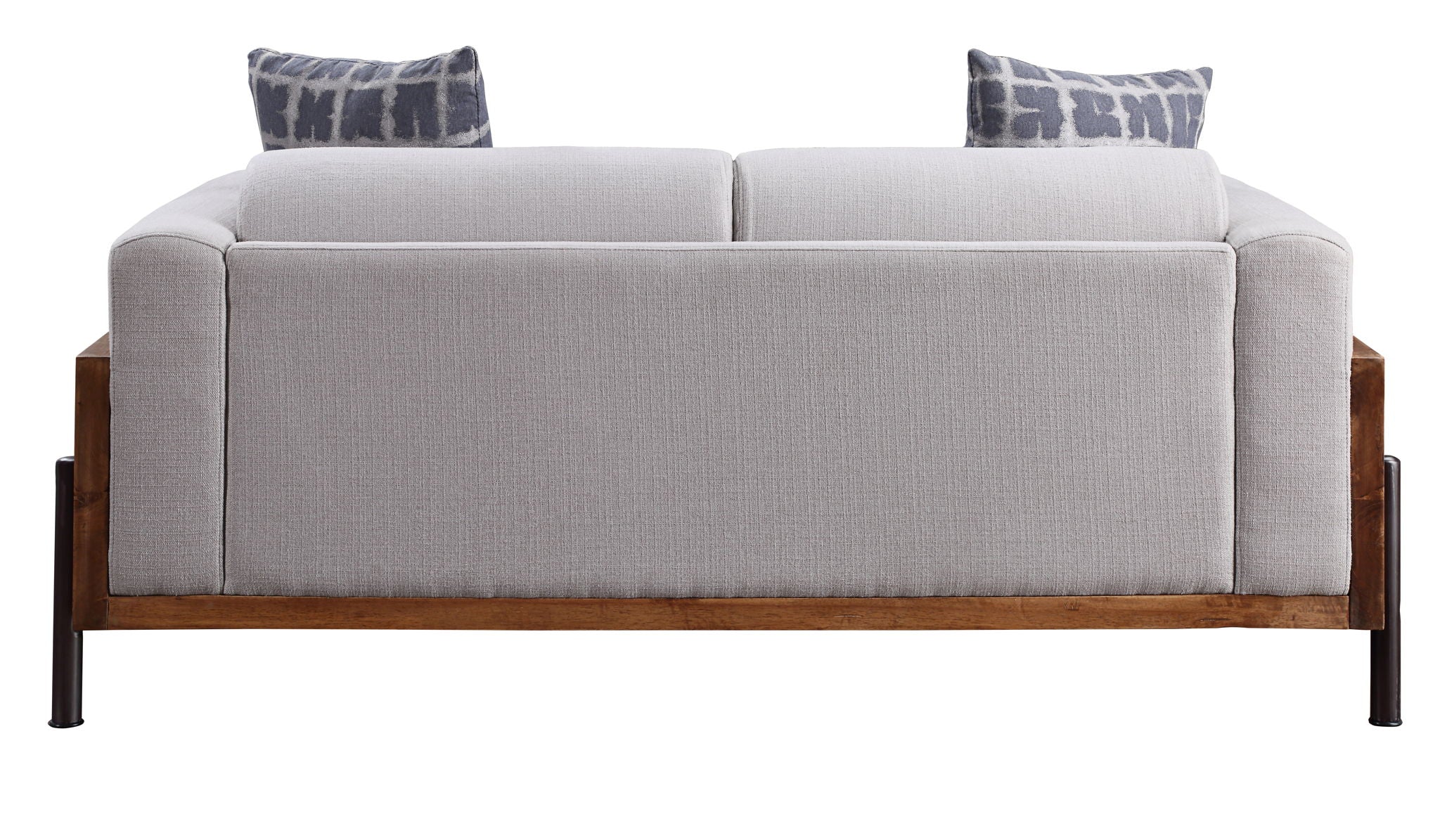 Pelton - Loveseat With 2 Pillows - Fabric & Walnut - Urban Living Furniture (Los Angeles, CA)