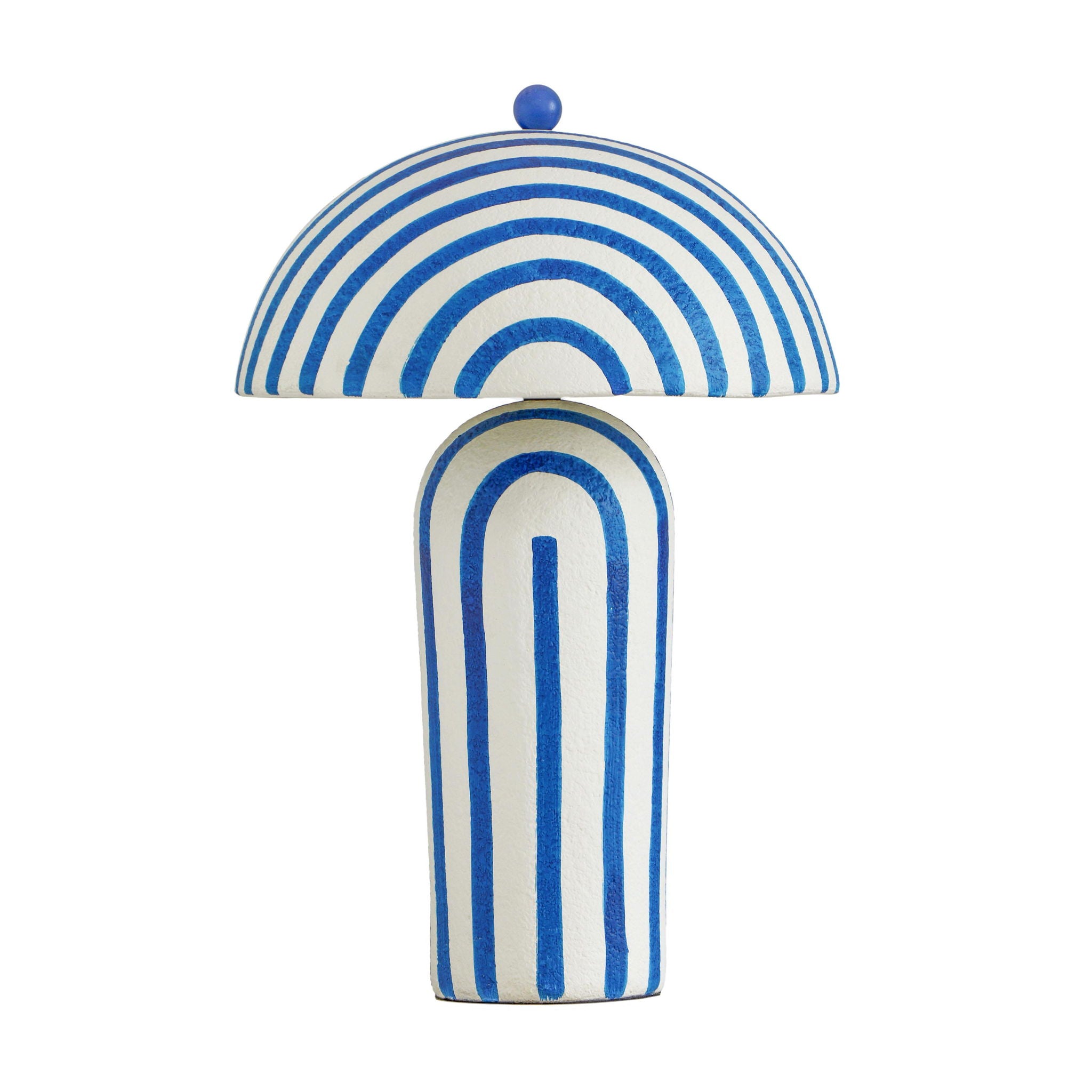 Maiori - Striped Papier Mache Table Lamp - Urban Living Furniture (Los Angeles, CA)