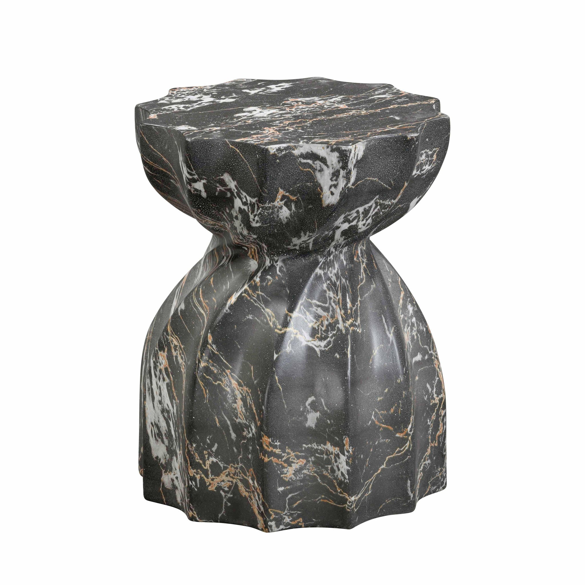 Turin - Faux Marble Indoor / Outdoor Concrete Stool - Urban Living Furniture (Los Angeles, CA)