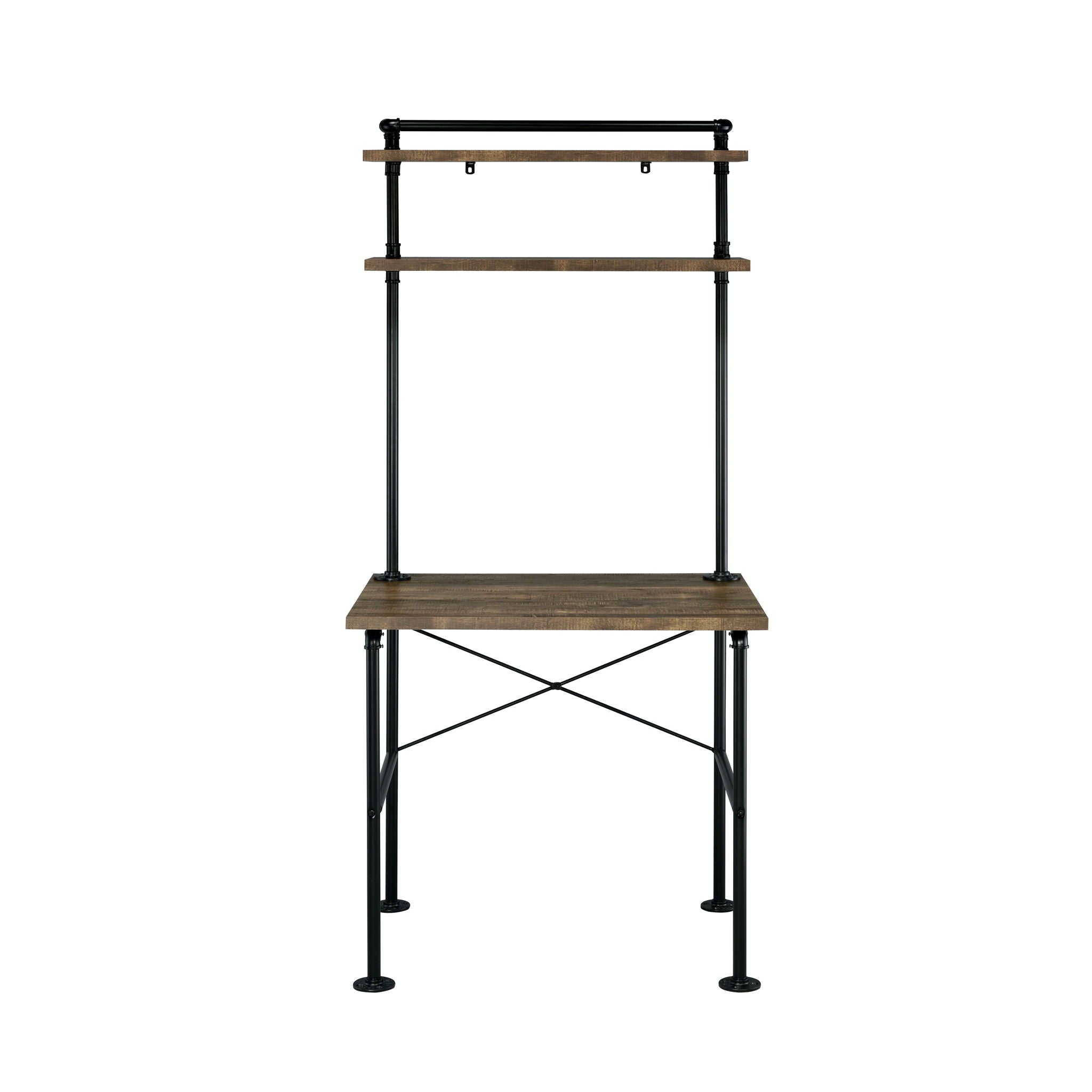 Ensata - Writing Desk - Rustic Oak & Black - Urban Living Furniture (Los Angeles, CA)