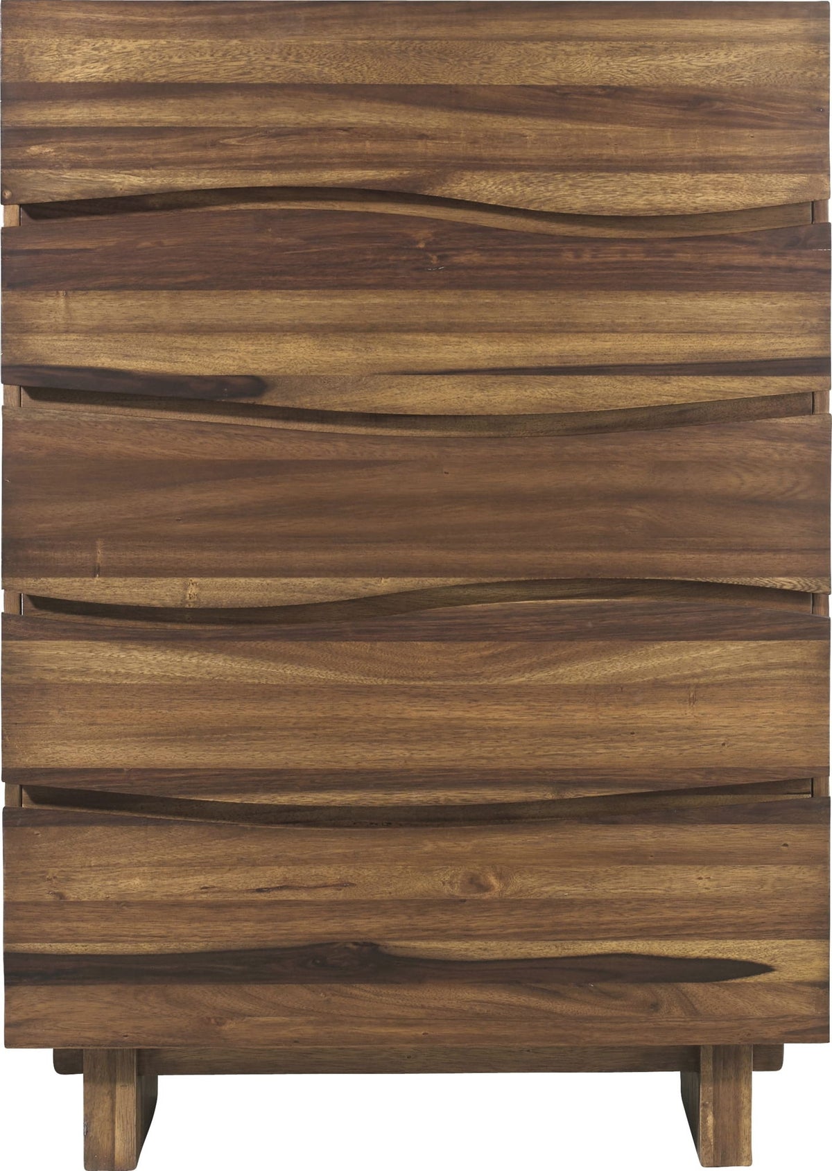 Ocean - Five Drawer Solid Wood Chest - Natural Sengon (2024)