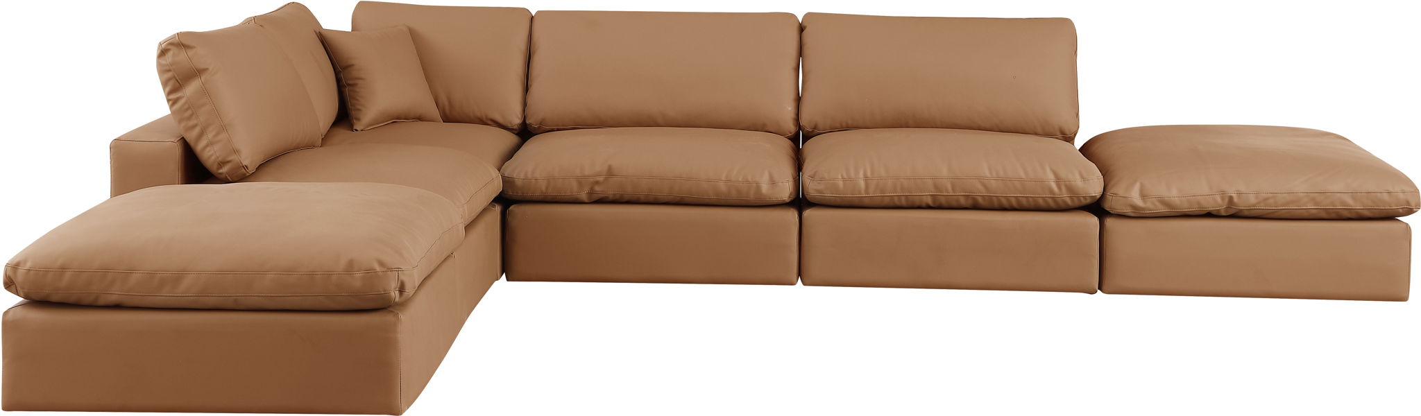 Comfy - 6 Piece Faux Leather Modular Sectional - Urban Living Furniture (Los Angeles, CA)