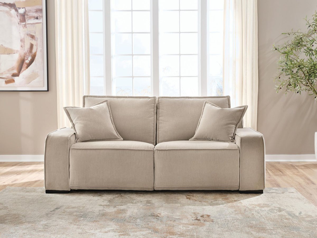 Carceri - 2-Piece Power Reclining Sectional Loveseat - Cashmere