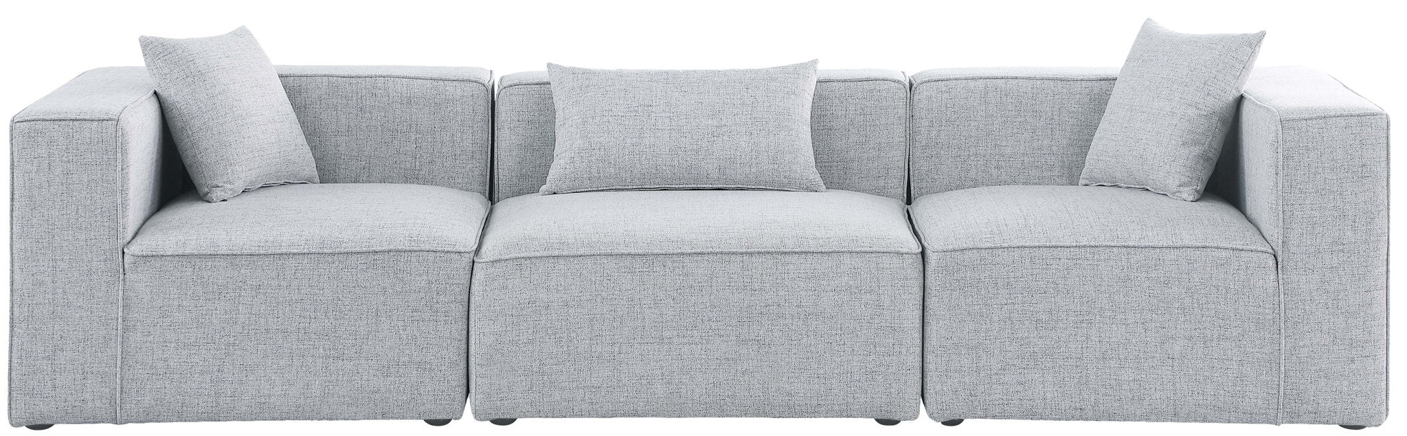 Cube - Linen Modular 3 Seat Sofa - Urban Living Furniture (Los Angeles, CA)