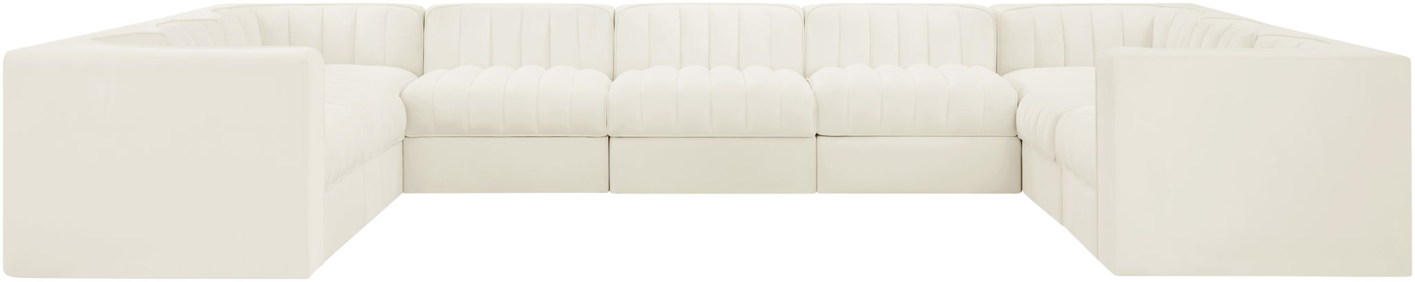 Rummi - Velvet Performance Fabric Upholstered 9 Piece Modular Sectional - Urban Living Furniture (Los Angeles, CA)