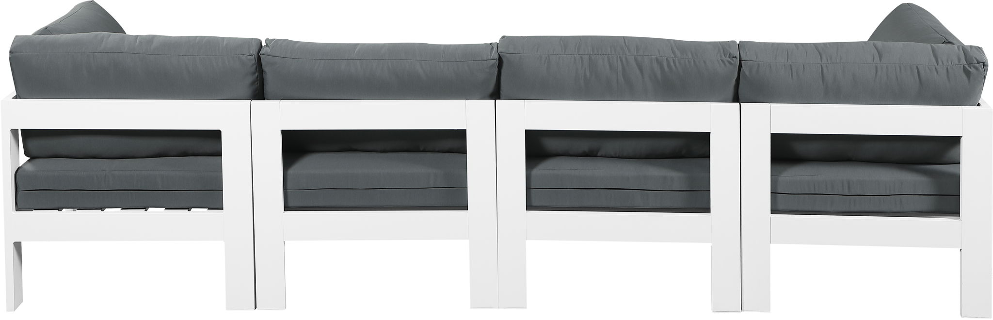 Nizuc - Outdoor Patio 4 Seat Modular Sofa With White Frame - Urban Living Furniture (Los Angeles, CA)
