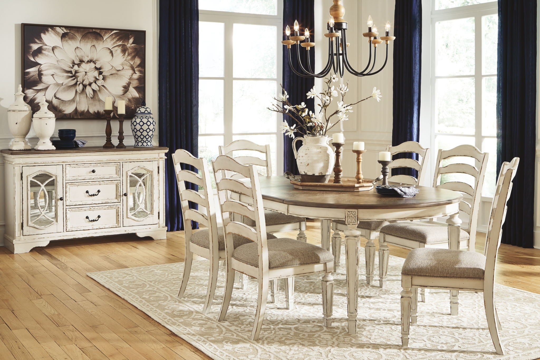 Realyn - Oval Dining Table Set - Urban Living Furniture (Los Angeles, CA)