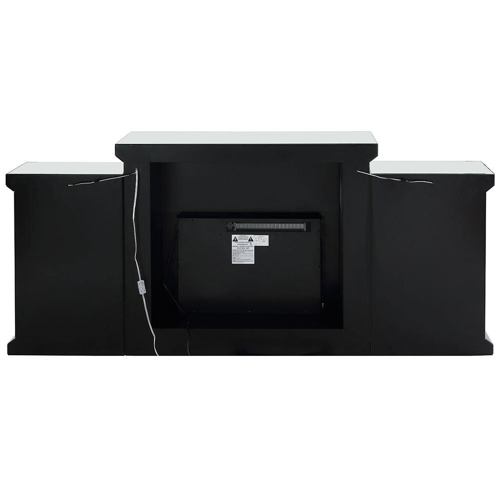 Noralie - Fireplace With LED & Bluetooth - Mirrored & Faux Diamonds - Urban Living Furniture (Los Angeles, CA)