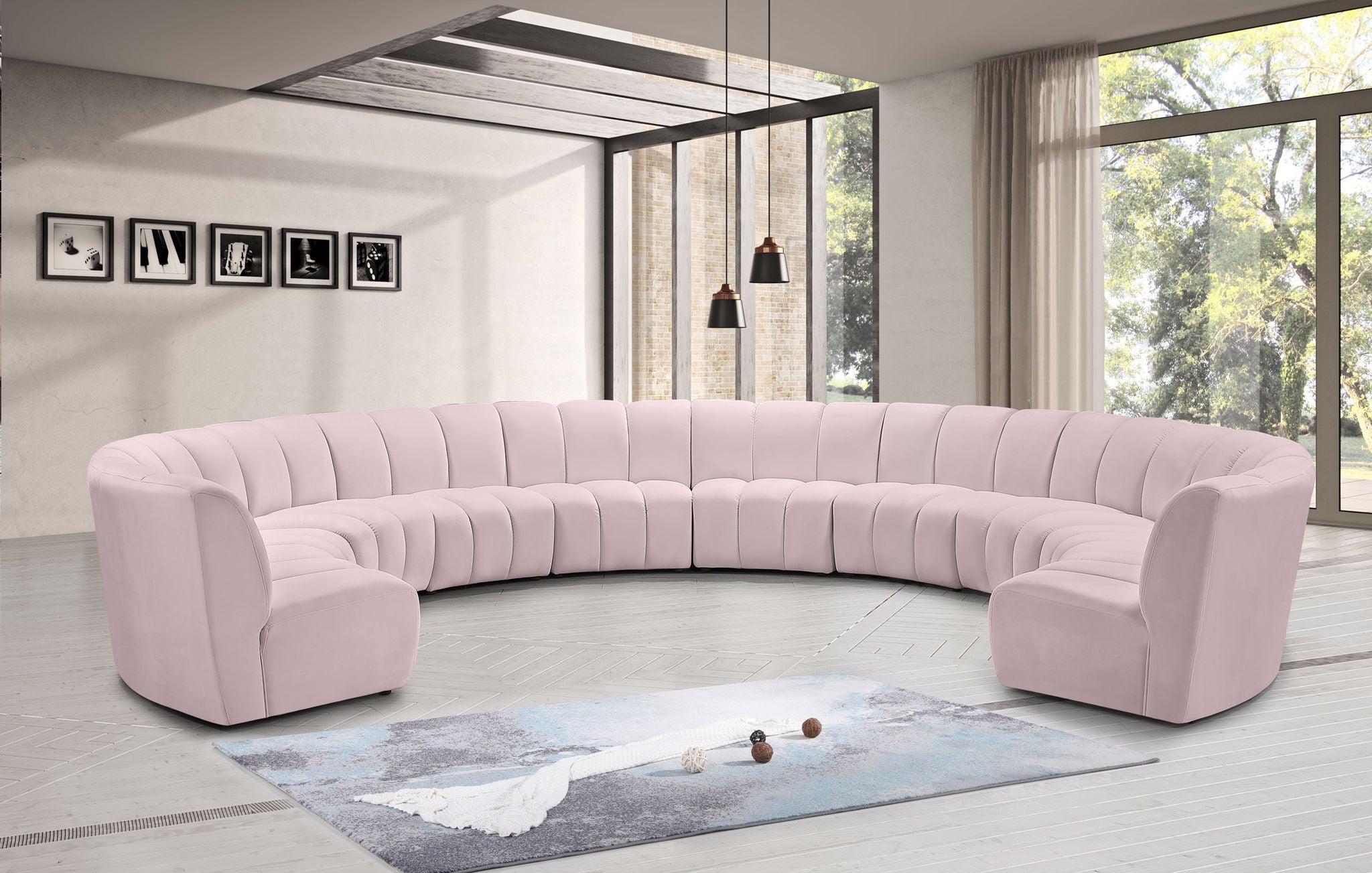 Infinity - 10 Piece Velvet Modular Sectional - Urban Living Furniture (Los Angeles, CA)