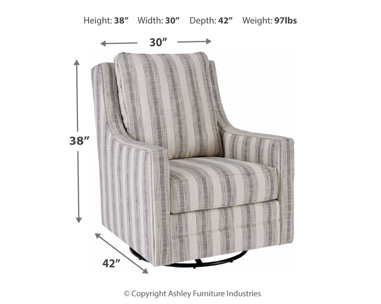 Kambria - Swivel Glider Accent Chair - Urban Living Furniture (Los Angeles, CA)