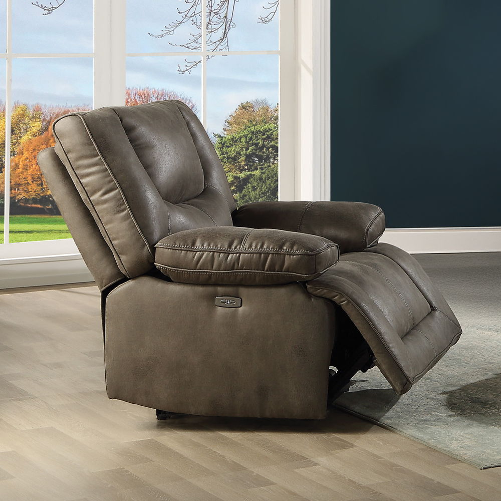 Harumi - Power Motion Recliner With USB - Gray Fabric - Urban Living Furniture (Los Angeles, CA)