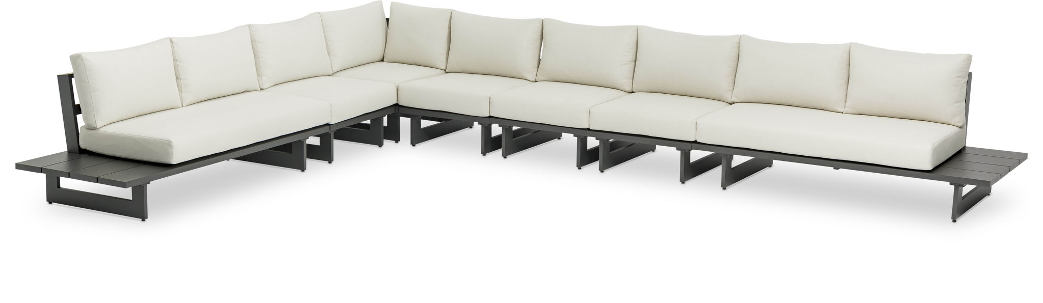 Maldives - 7 Piece Water Resistant Outdoor Patio Modular Sectional With Gray Base - Urban Living Furniture (Los Angeles, CA)