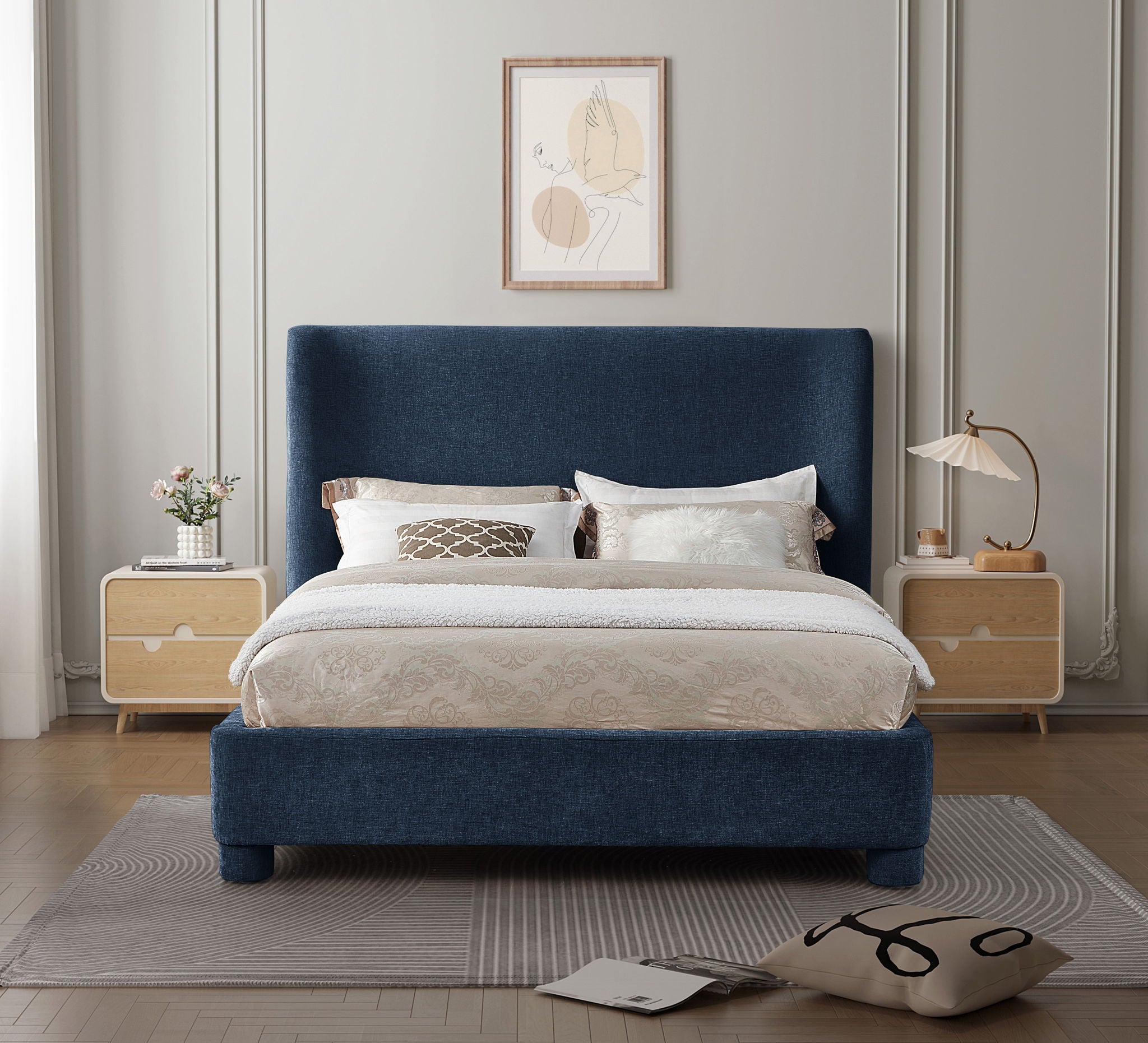 Penny - Chenille Fabric Bed - Urban Living Furniture (Los Angeles, CA)