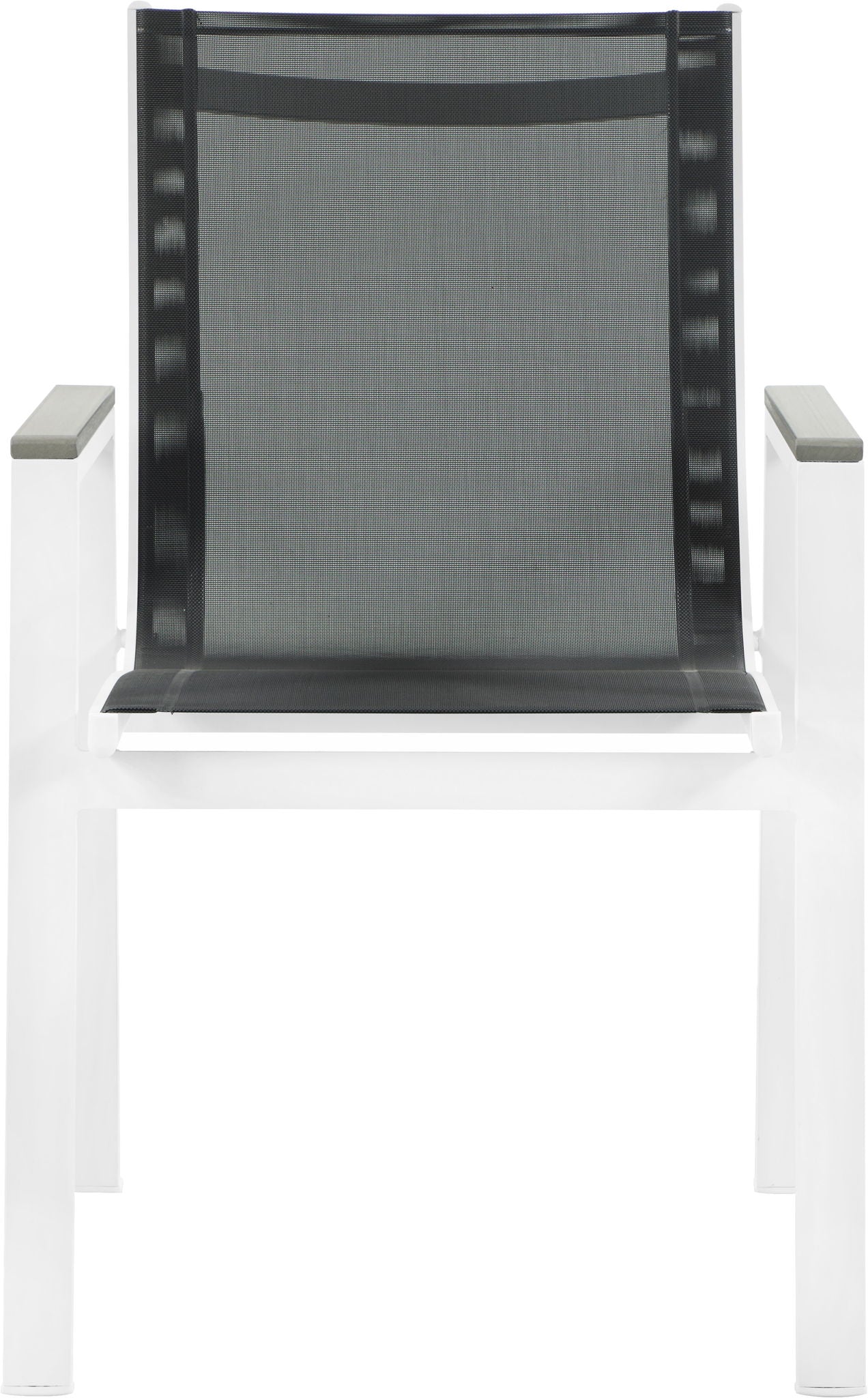 Nizuc - Outdoor Patio Dining Arm Chair With White Frame And Gray Arms (Set of 2) - Urban Living Furniture (Los Angeles, CA)