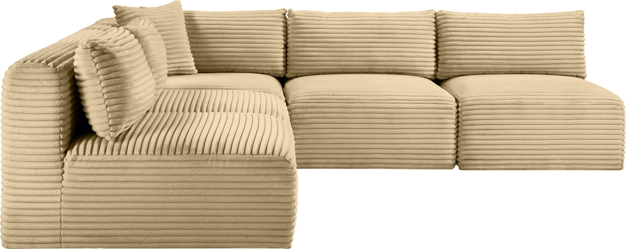 Shaggy - 5 Piece Modular Corner Armless Sectional - Urban Living Furniture (Los Angeles, CA)