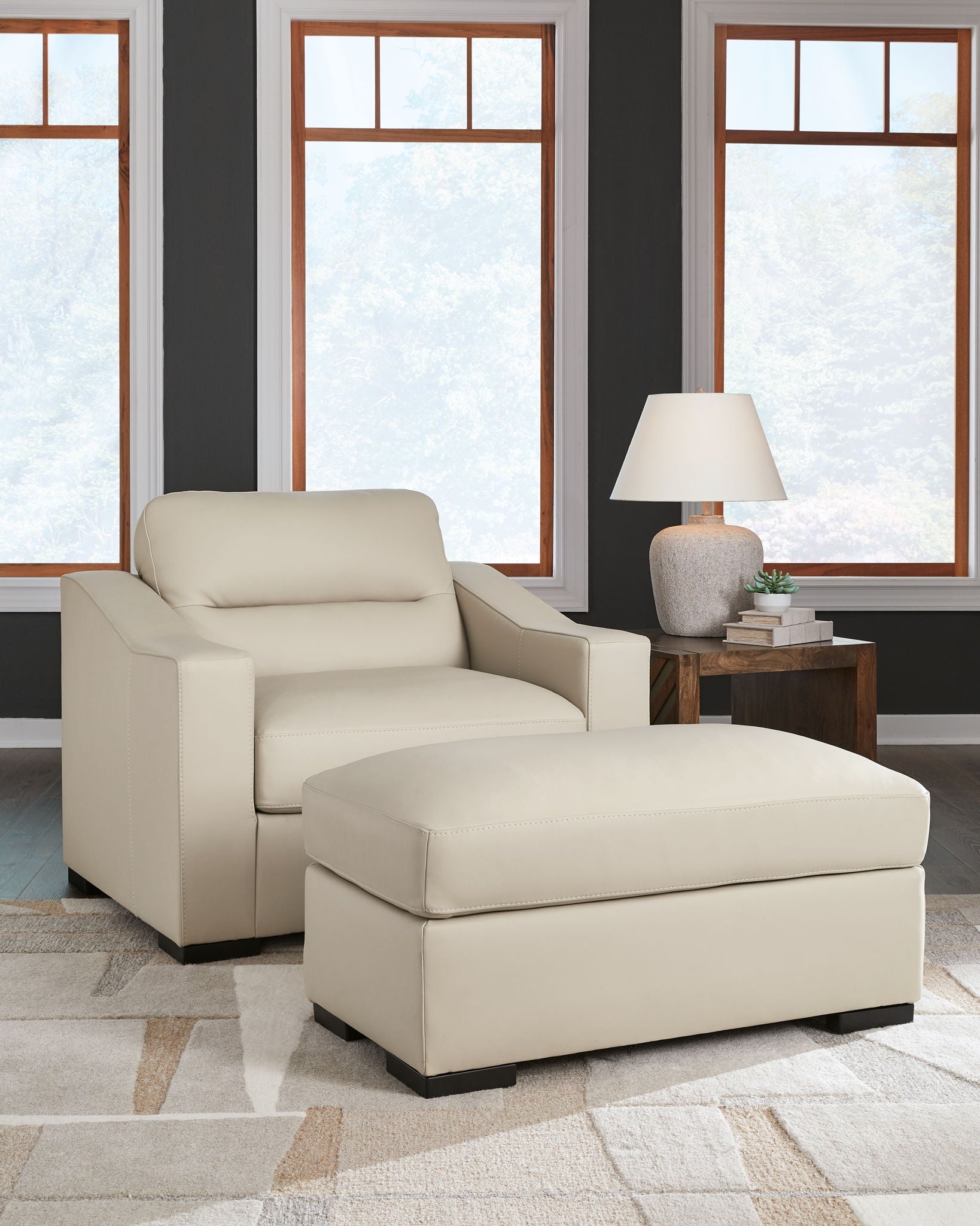 Treasure Trove - Almond - 2 Pc. - Chair And A Half, Ottoman - Urban Living Furniture (Los Angeles, CA)