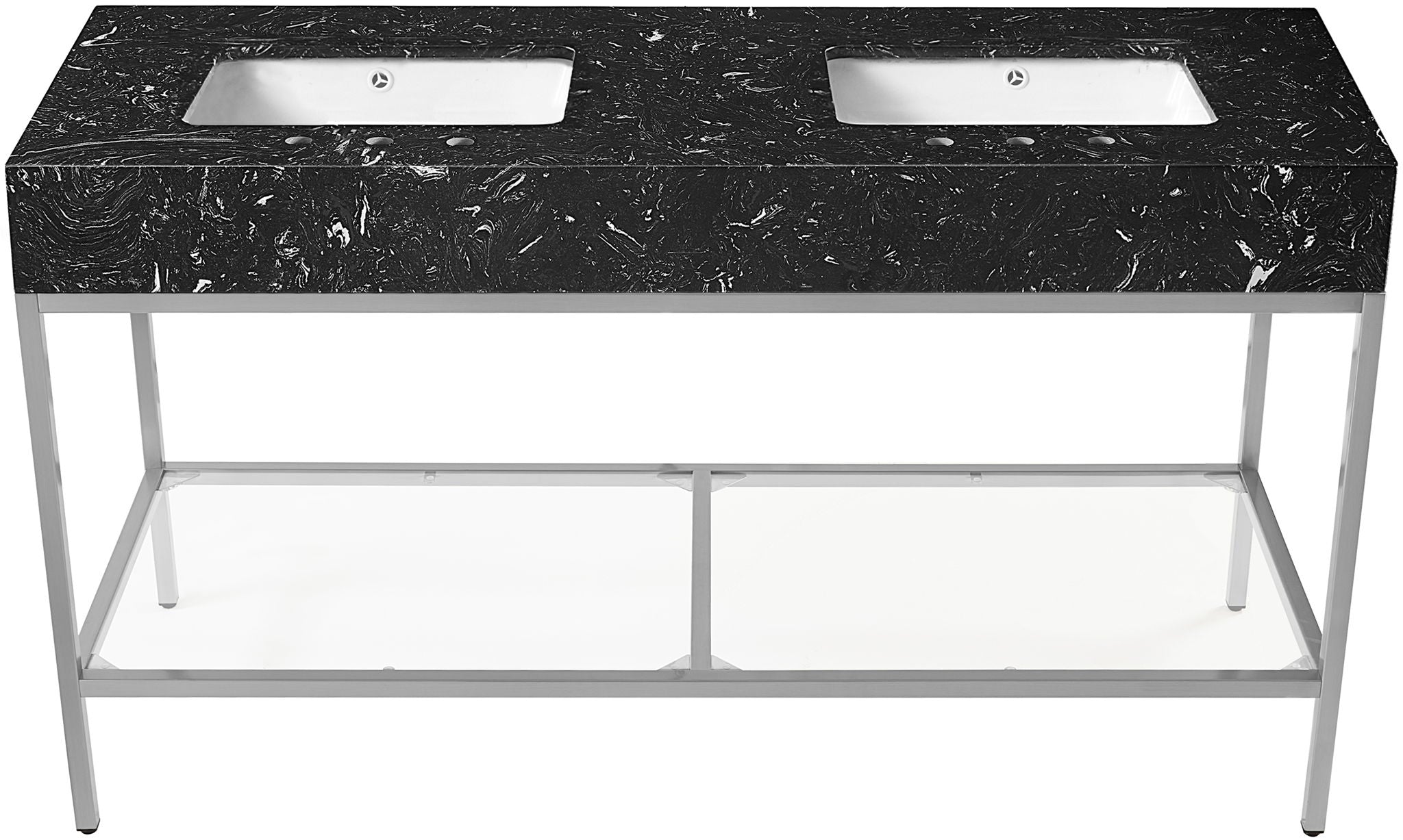 Marmo - Engineered Marble Bathroom Vanity With Chrome Base - Urban Living Furniture (Los Angeles, CA)