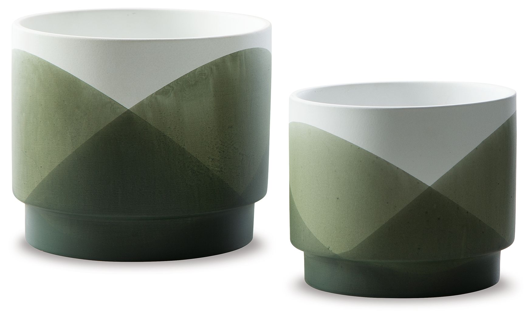 Ardenridge - Green / White - Planter Set (Set of 2) - Urban Living Furniture (Los Angeles, CA)