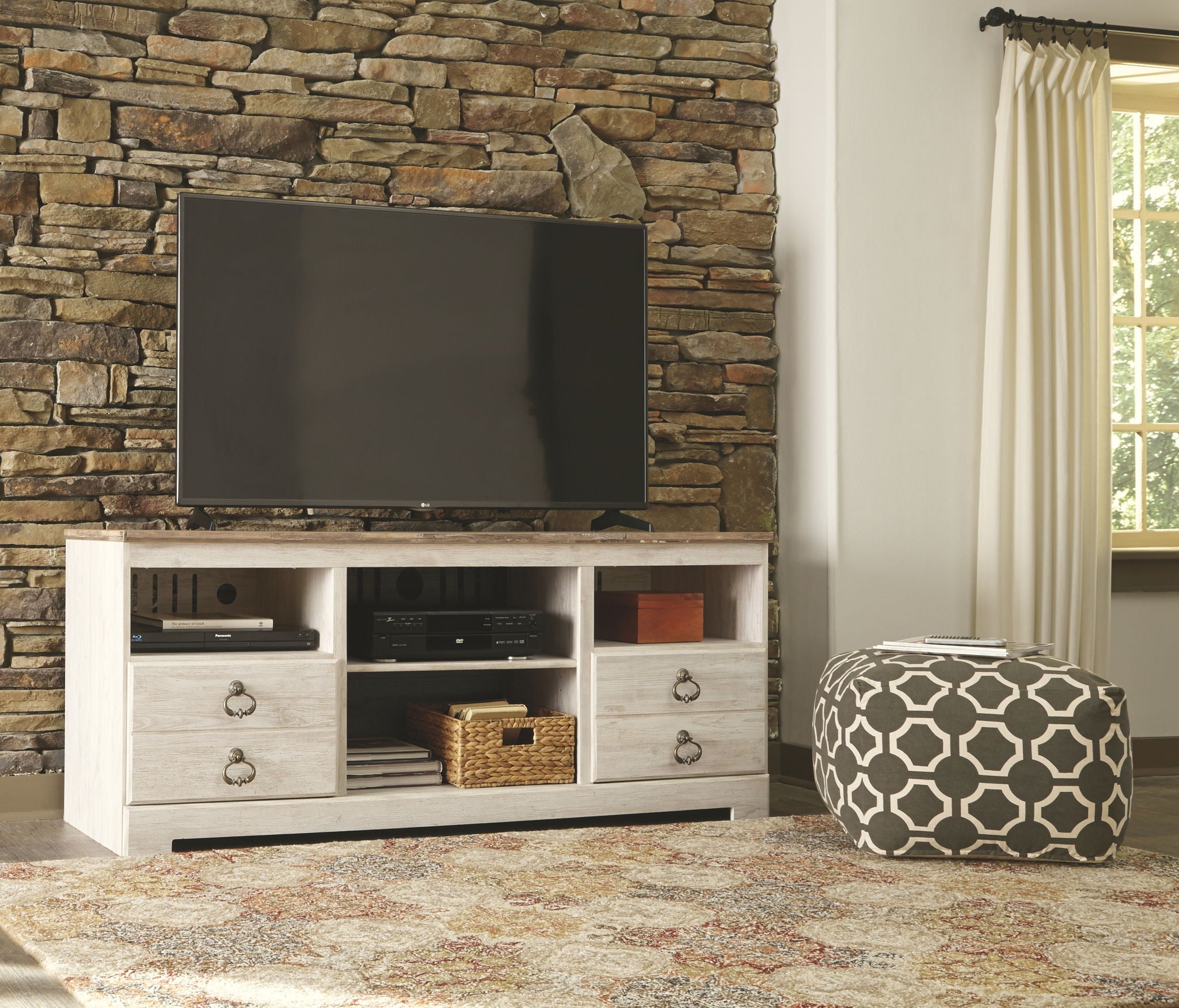 Willowton - Entertainment Center With Fireplace Option - Urban Living Furniture (Los Angeles, CA)