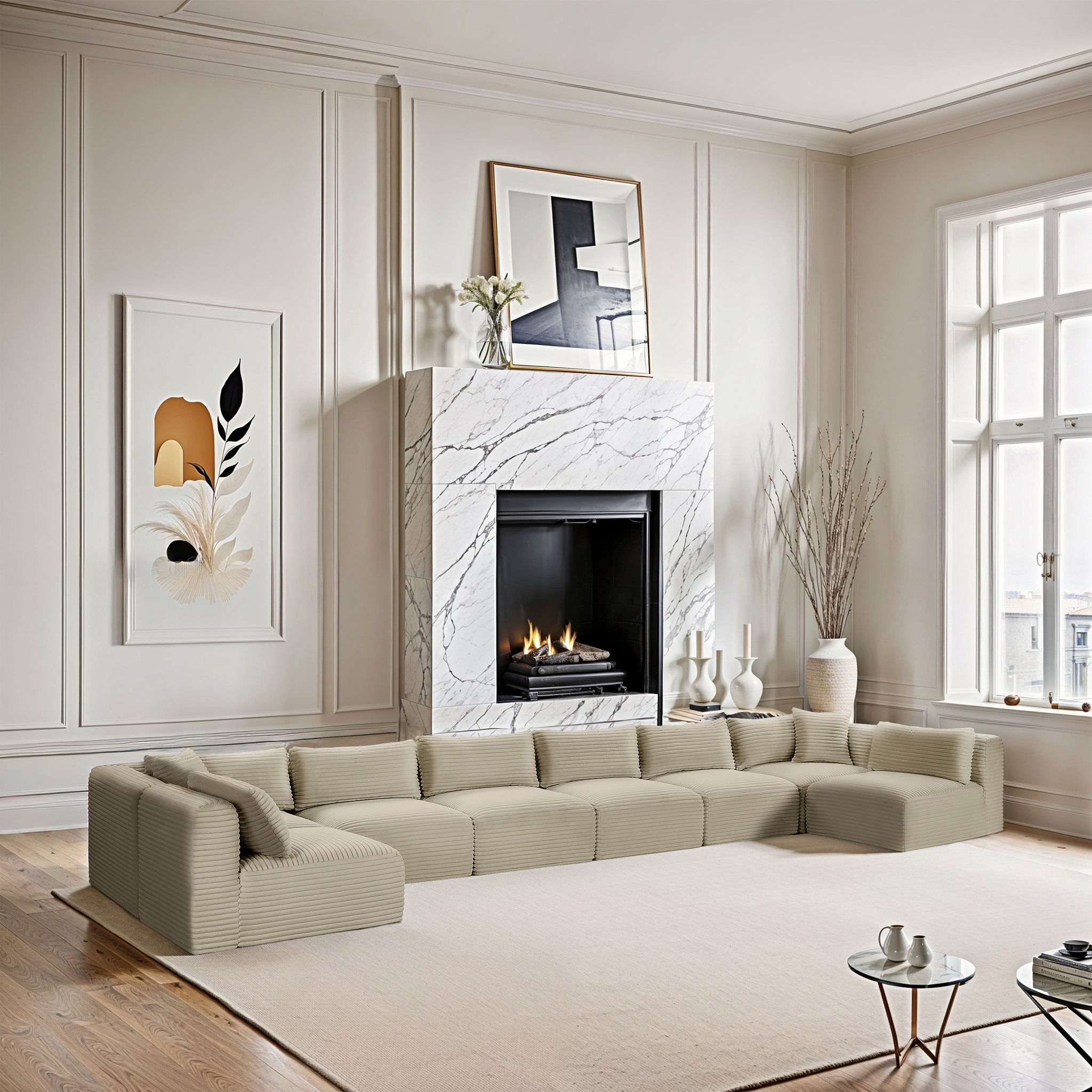 Shaggy - 8 Piece Modular U-Shaped Armless Sectional - Urban Living Furniture (Los Angeles, CA)