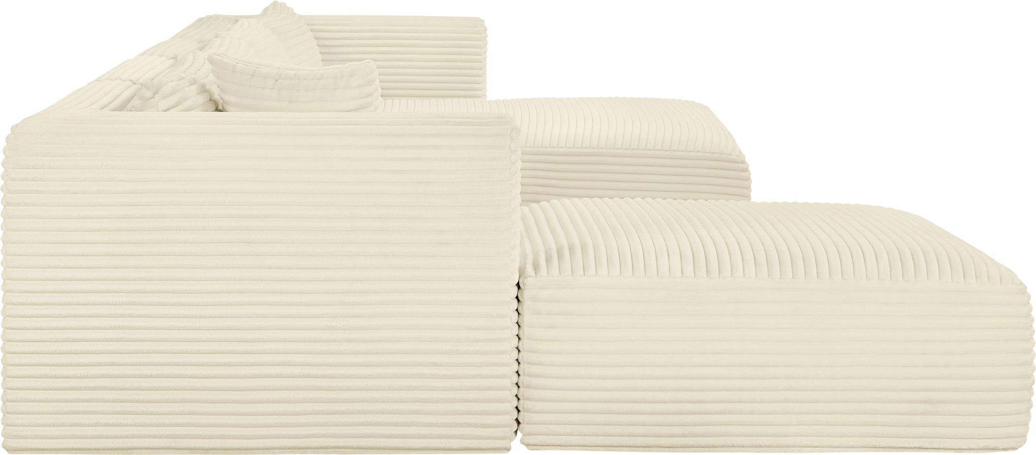 Shaggy - 5 Piece Modular Sectional With Chaise And Ottoman - Urban Living Furniture (Los Angeles, CA)