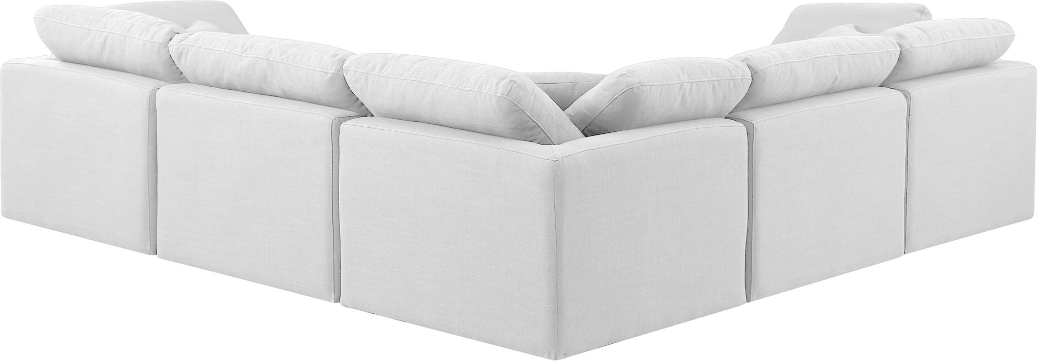 Indulge - Linen 5 Piece Modular Corner Sectional - White - Urban Living Furniture (Los Angeles, CA)