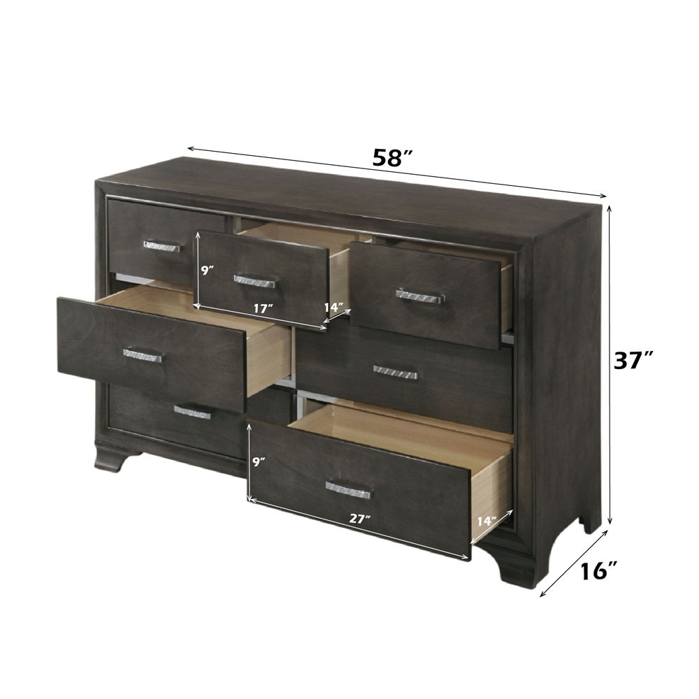Carine II - Dresser - Gray - Urban Living Furniture (Los Angeles, CA)