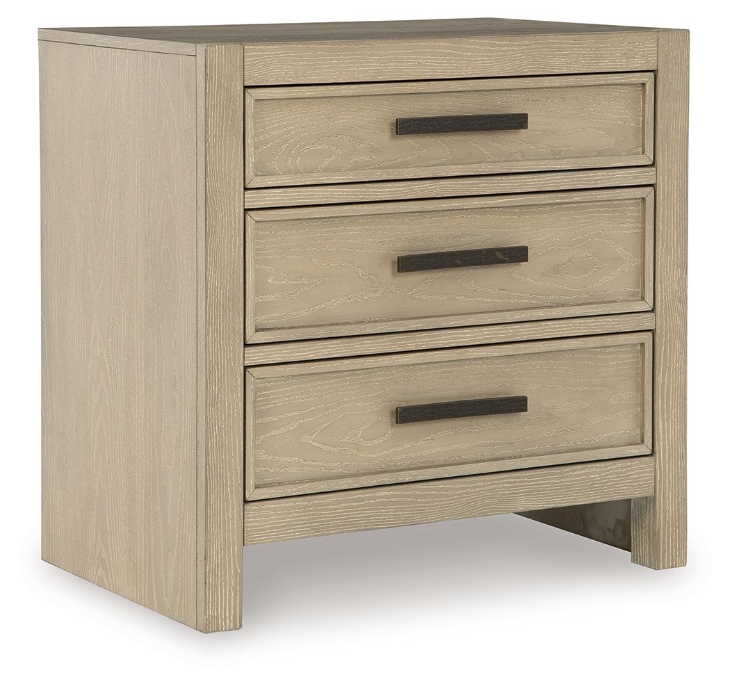 Calmoro - Three Drawer Night Stand - Gray - Urban Living Furniture (Los Angeles, CA)