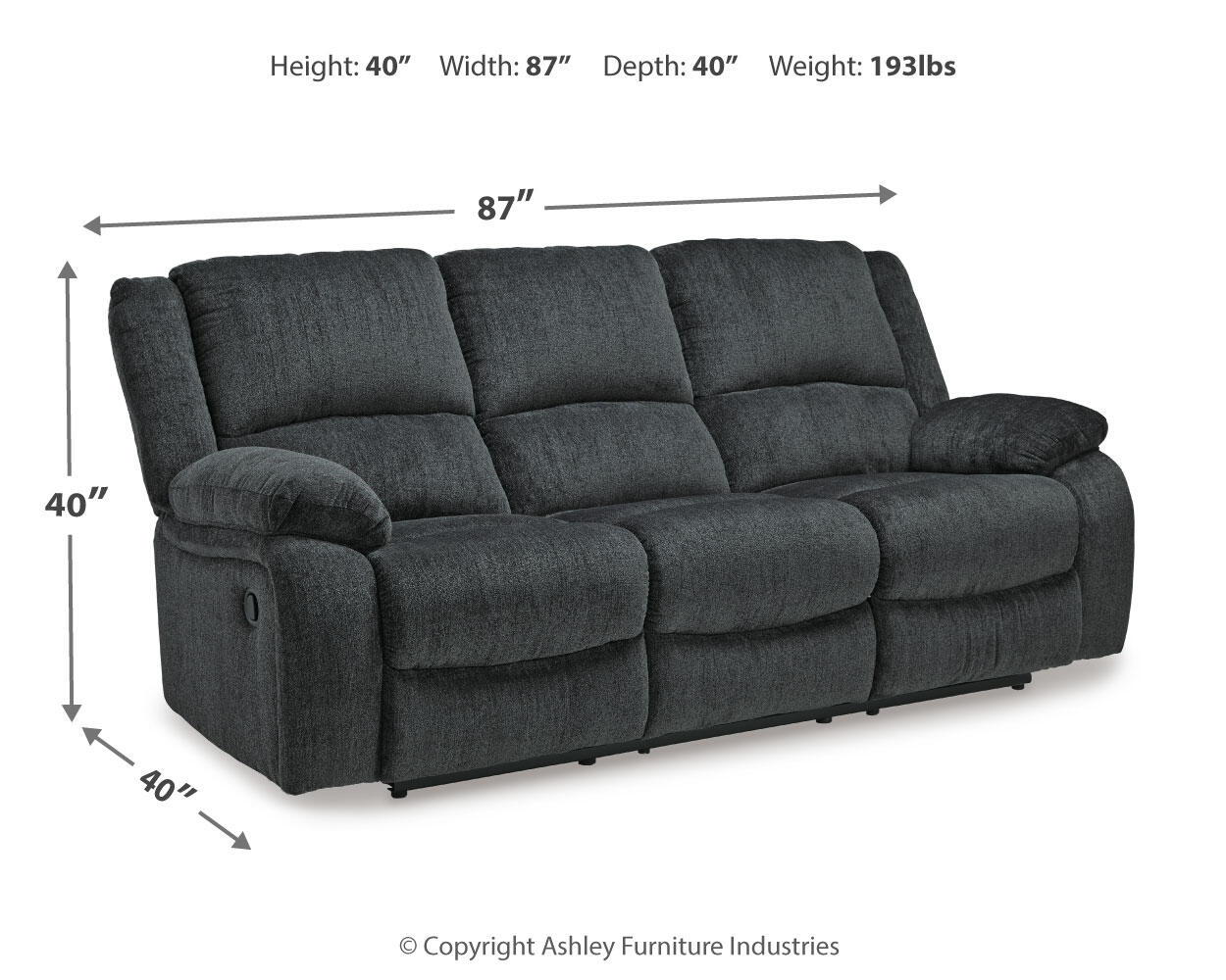 Draycoll - Reclining Sofa - Urban Living Furniture (Los Angeles, CA)