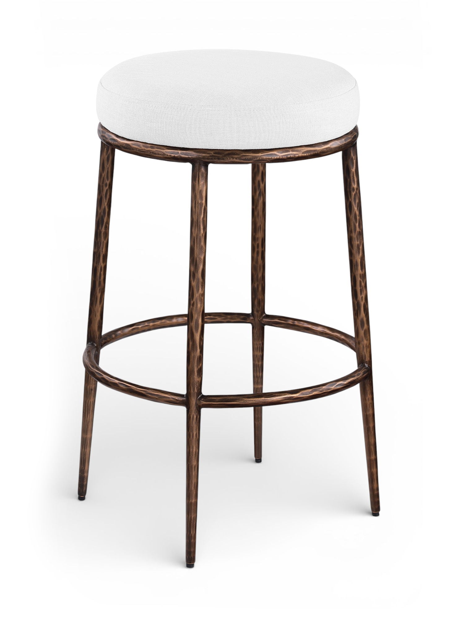 Ferro - Performance Fabric Upholstered Backless Bar Stool - Antique Bronze - Urban Living Furniture (Los Angeles, CA)