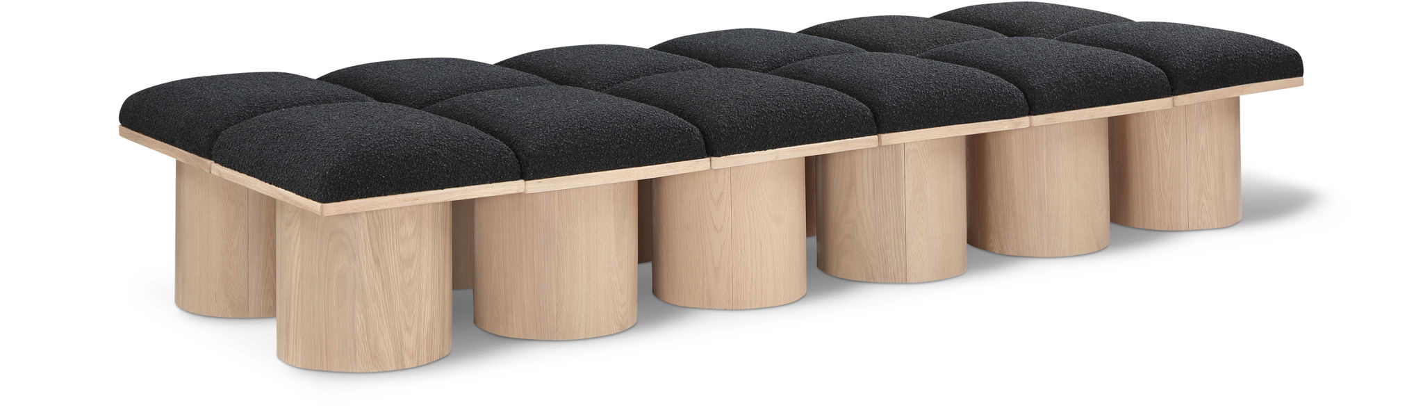 Pavilion - 12 Piece Modular Bench With Natural Base - Urban Living Furniture (Los Angeles, CA)