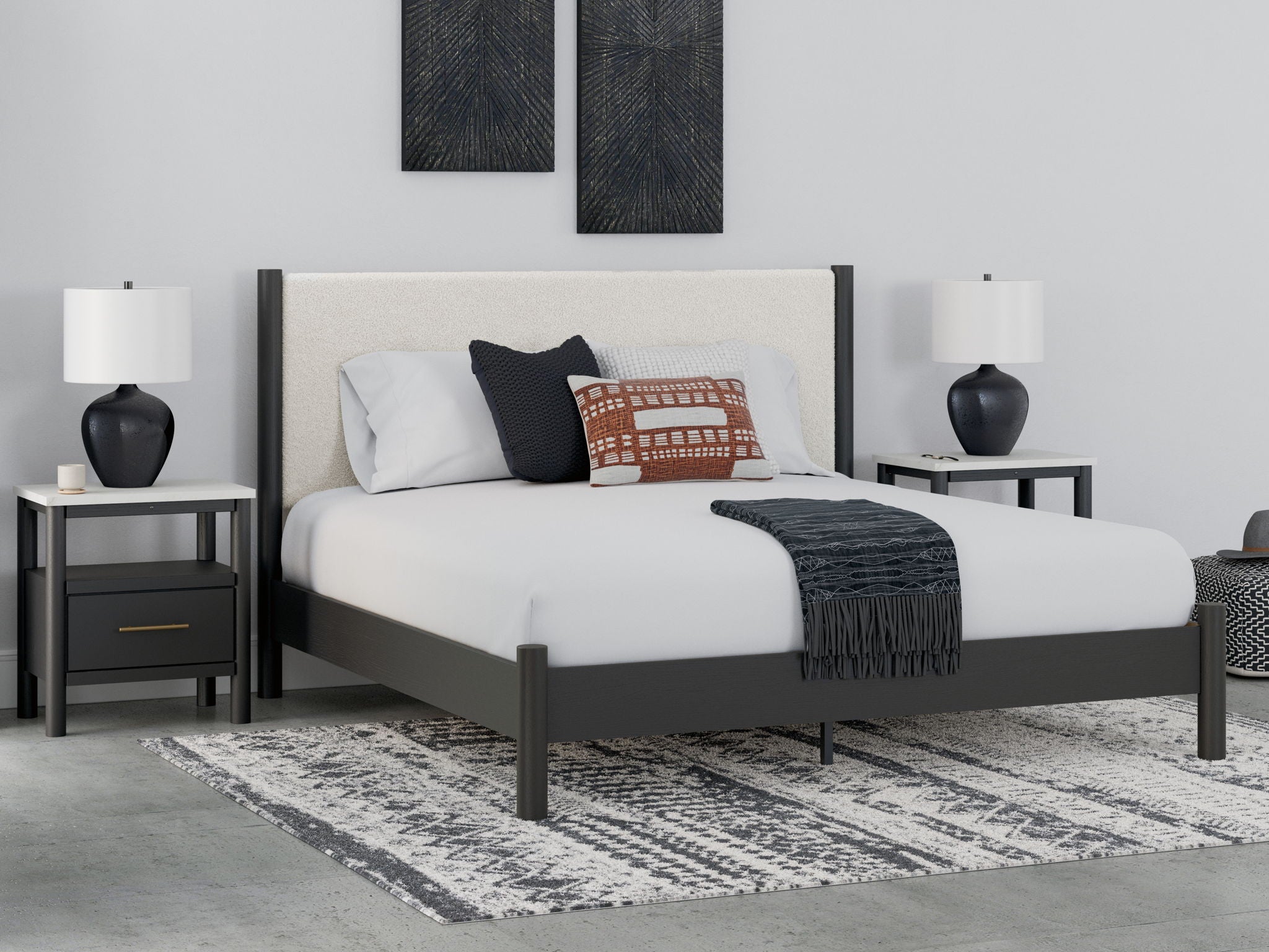 Cadmori - Upholstered Panel Bed - Urban Living Furniture (Los Angeles, CA)