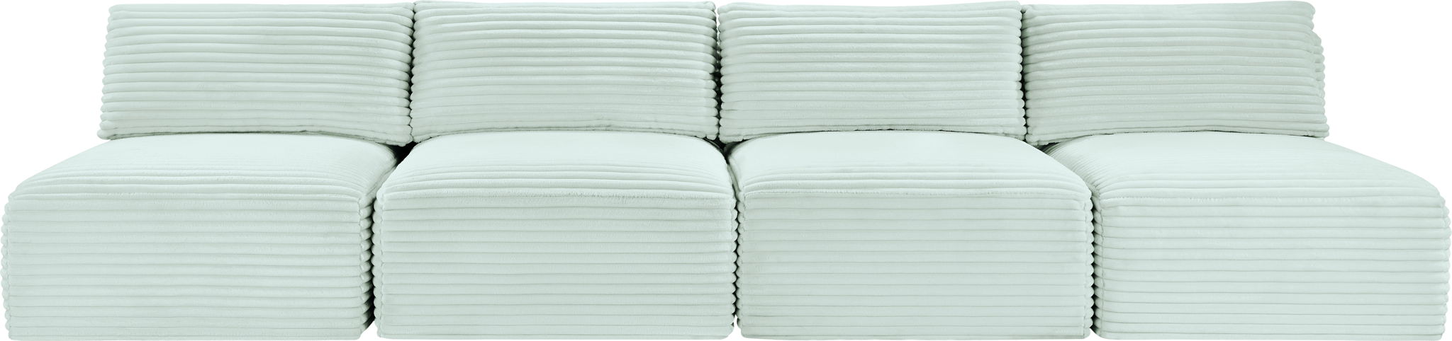 Shaggy - 4 Seat Modular Armless Sofa