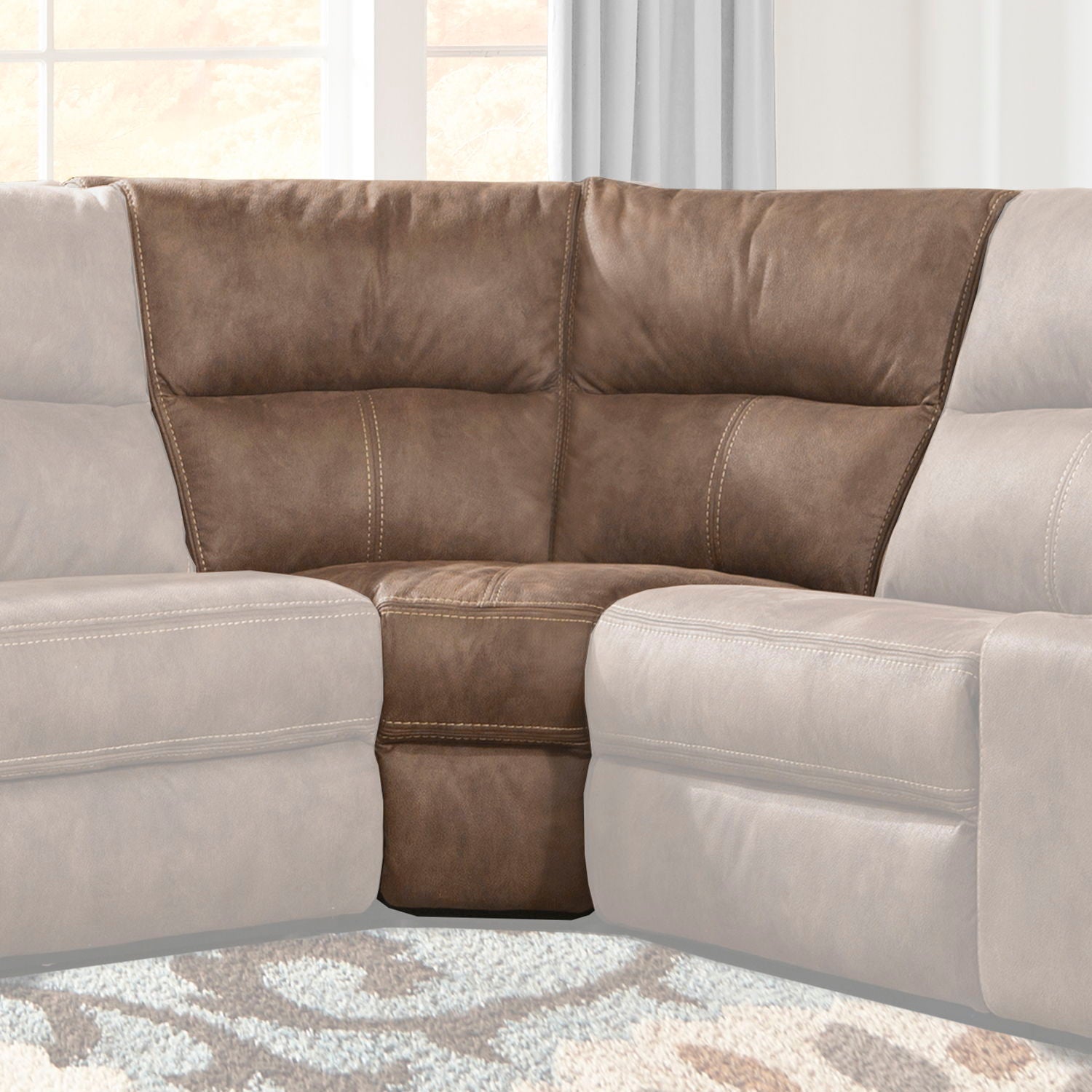 Polaris - Corner Wedge - Kahlua - Urban Living Furniture (Los Angeles, CA)