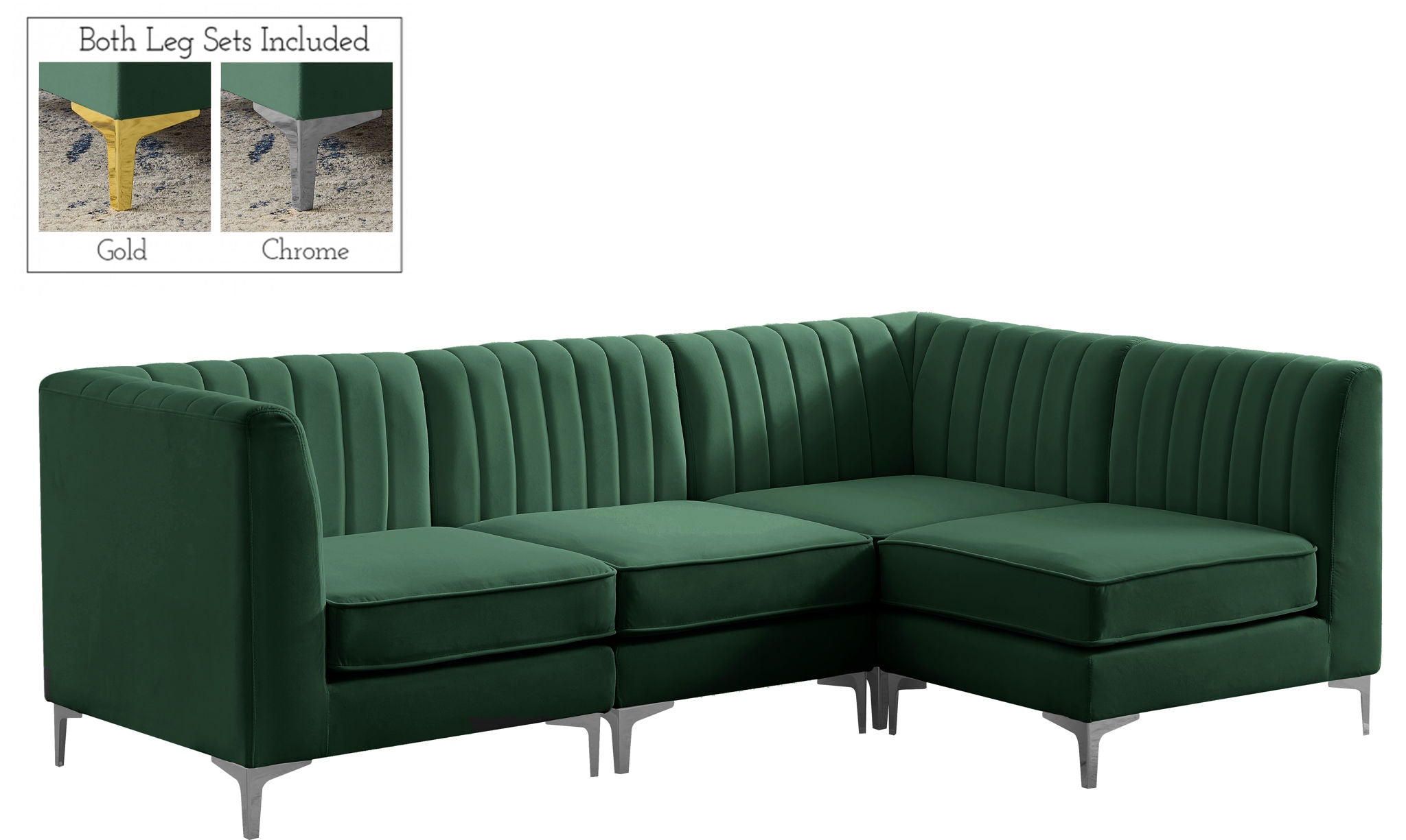 Alina - 4 Piece Modular L-Shaped Sectional - Urban Living Furniture (Los Angeles, CA)