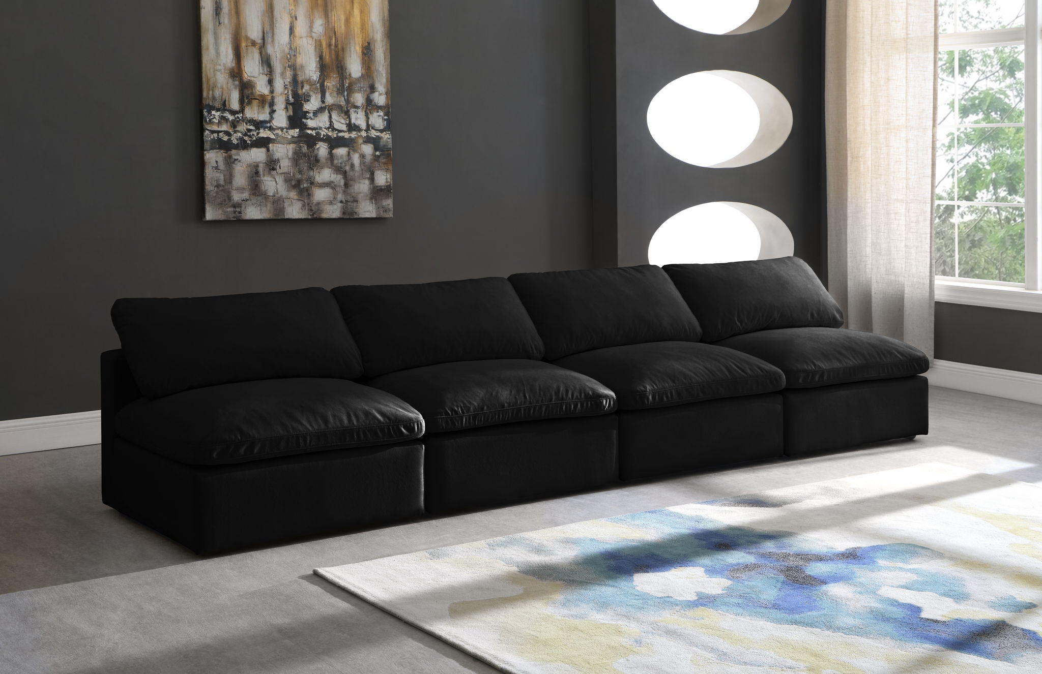 Plush - Modular Armless 4 Seat Sofa - Urban Living Furniture (Los Angeles, CA)