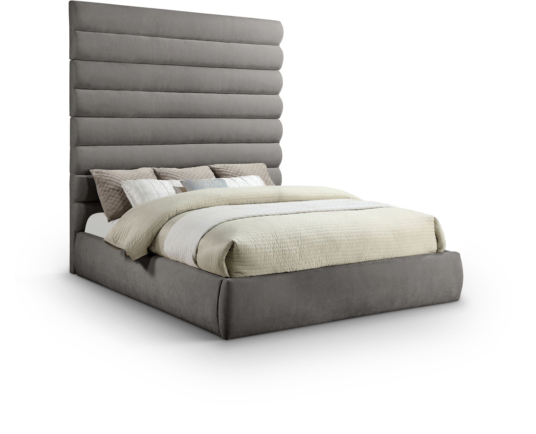 Adam - Chenille Fabric Bed With 89" Headboard - Urban Living Furniture (Los Angeles, CA)