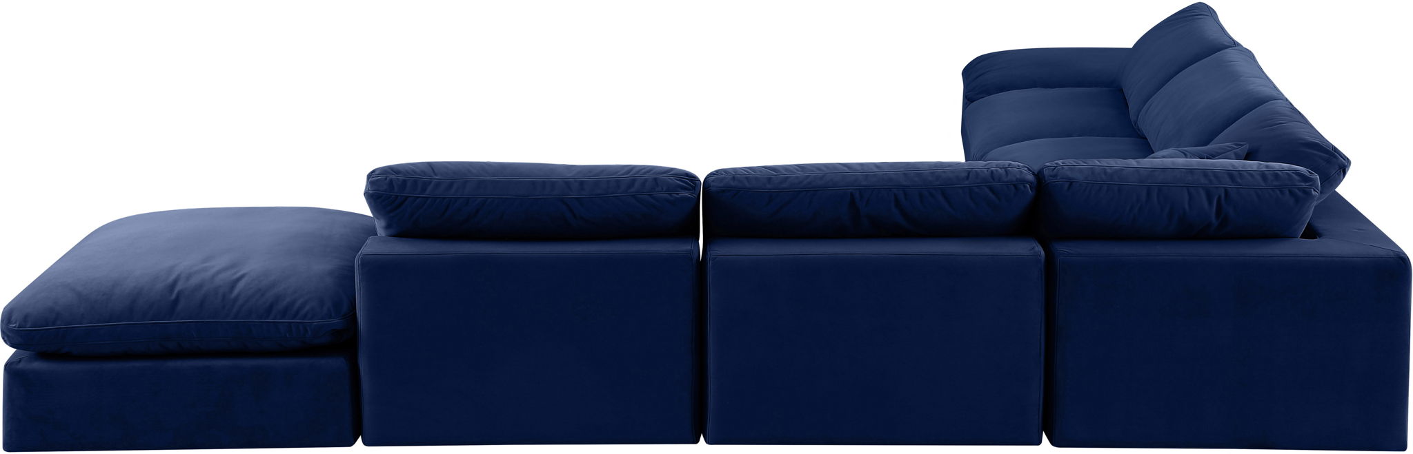 Comfy - 7 Piece Velvet Modular Corner Sectional - Urban Living Furniture (Los Angeles, CA)