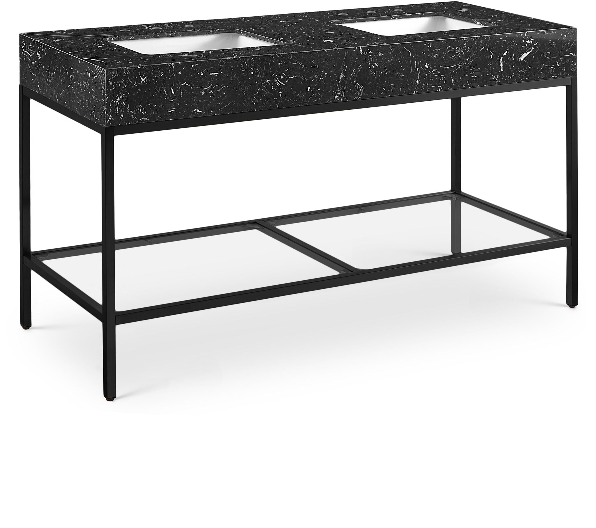 Marmo - Engineered Marble Bathroom Vanity With Black Base - Urban Living Furniture (Los Angeles, CA)